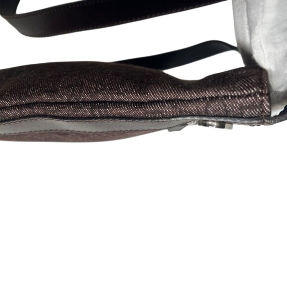 💎✨Beautiful✨💎Authentic BVLGARI Logo Mania Canvas Leather Crossbody Bag - Picture 7 of 16